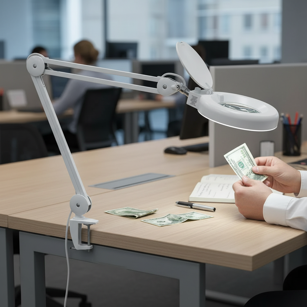 Wholesale Clamp Sewing Embroidery Illumination Magnifying Glass Lamp Adjustable Swivel Arm LED Desk Lamp