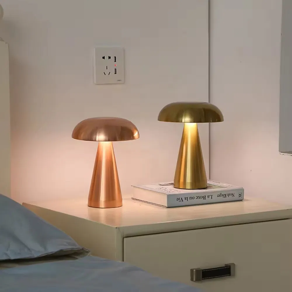 Vintage Rechargeable Metal Desk Lamp for Stylish Home Lighting