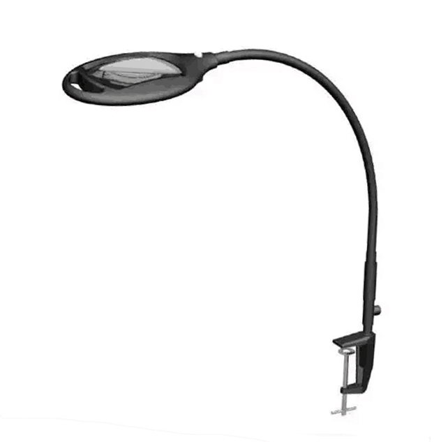 6.5w Flexible Gooseneck LED Clip on Magnifying Desk Lamp Magnification Clamp on Reading Light for Craft Work Study Nail Art