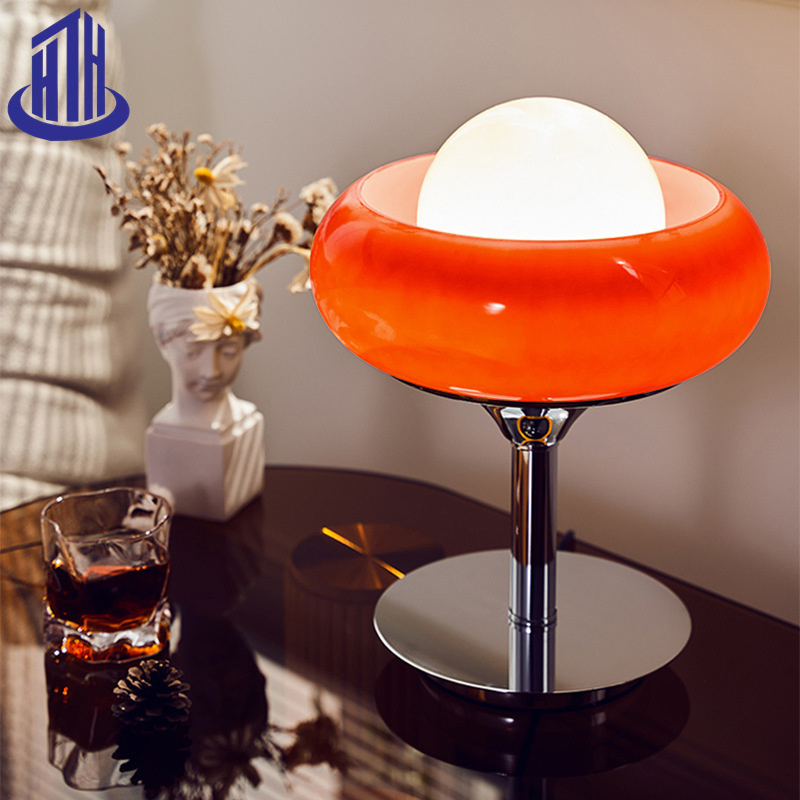 Egg Tart Vintage Glass+Metal E27 Interior Lamp Desk Light (A-802)