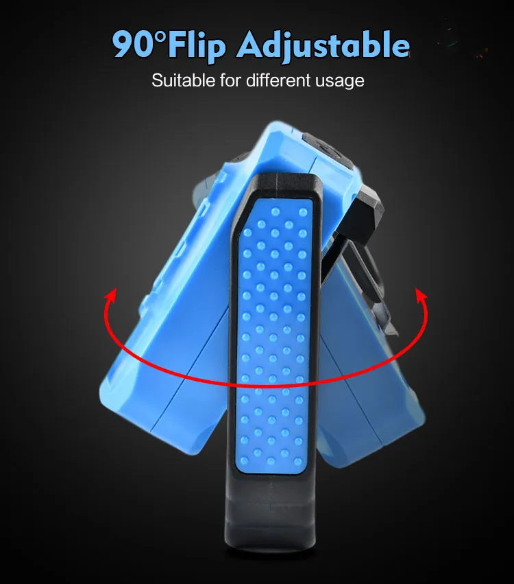Rechargeable Portable Waterproof LED Work Lamp for Outdoor Camping Emergency Car Repairing