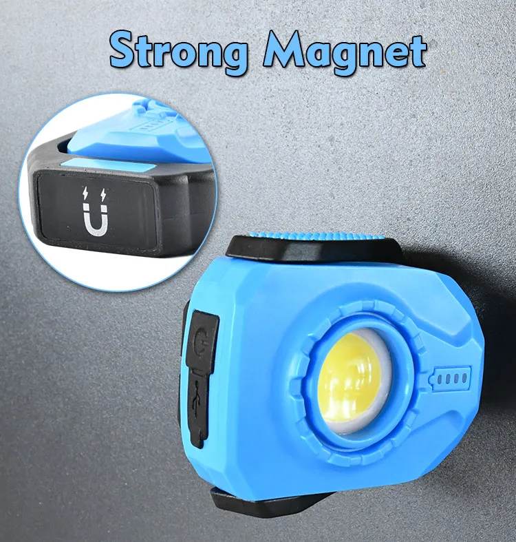 Rechargeable Portable Waterproof LED Work Lamp for Outdoor Camping Emergency Car Repairing