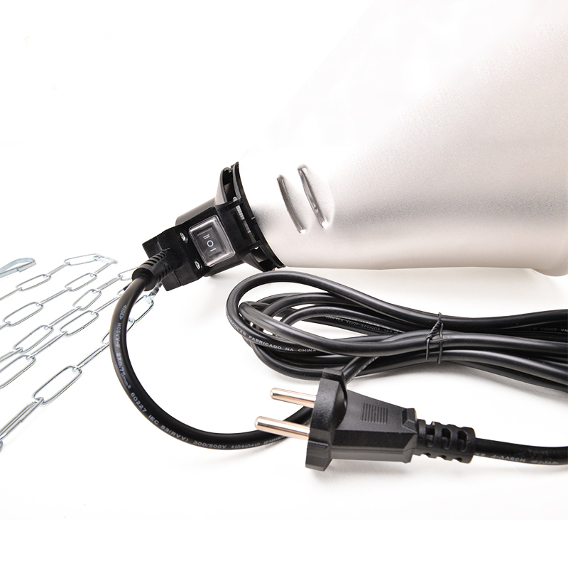 Simple Clamp Lamp Light with Aluminum Reflector E27 Socket No Bulb Included