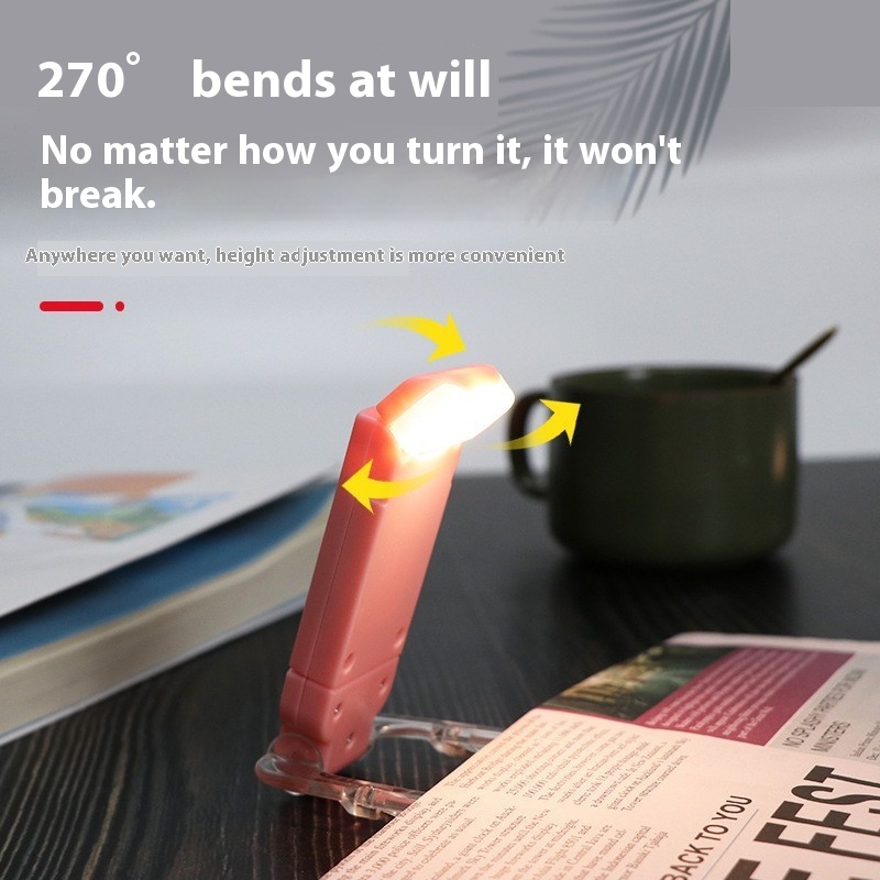 Portable Mini LED Book Light with Eye-Care Flexible Clip for Home School Bedroom Reading Light-Aware Product