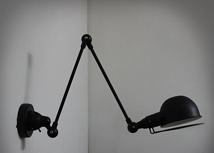 Adjustable Metal Wall Lamp Swing Arm Vintage Industrial Wall Lamp