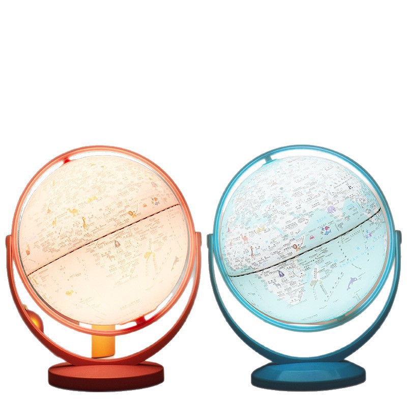 Custom Plastic Globe Lampshade AR Smart Night Light Illuminated Desk Lamp with China Origin