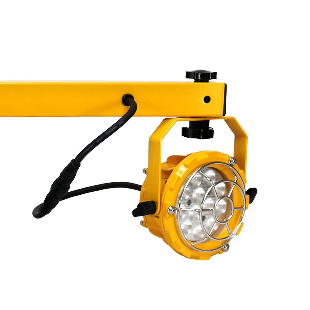 ETL Approved 60W IP65 Swing Arm LED Work Light with 5-Year Warranty 6600 Lumens for Workshop Warehouse Dock Loading Equipment