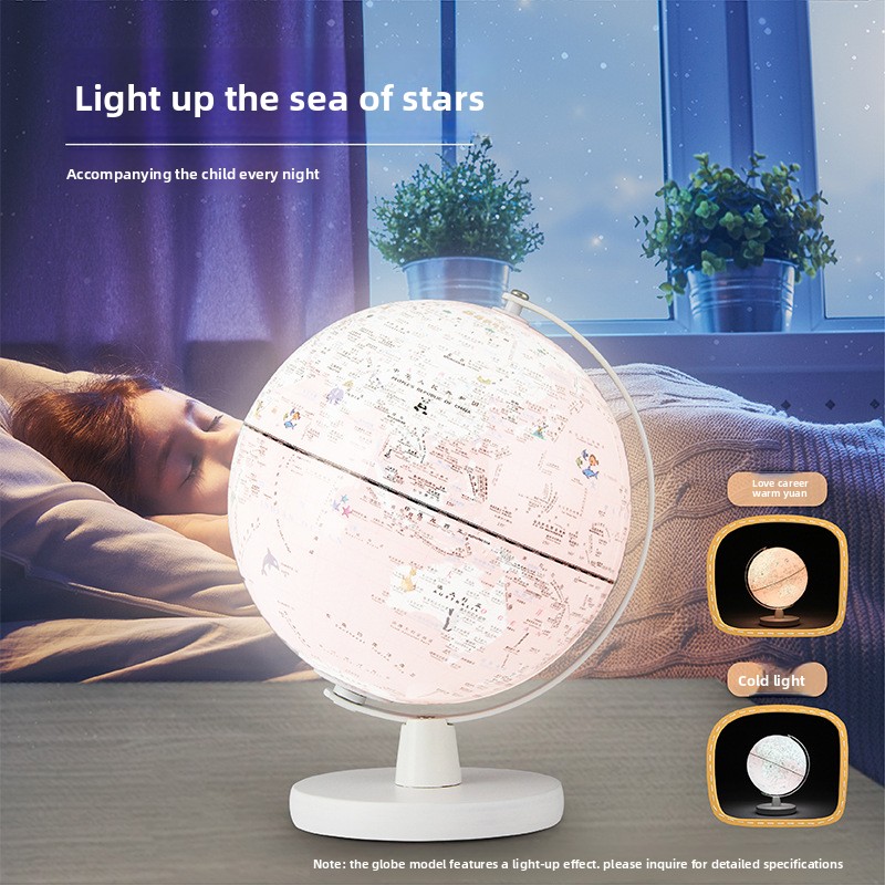 Custom Plastic Globe Lampshade AR Smart Night Light Illuminated Desk Lamp with China Origin