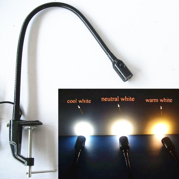GOOSENECK ARM 1W LED CLIP DESK LAMP