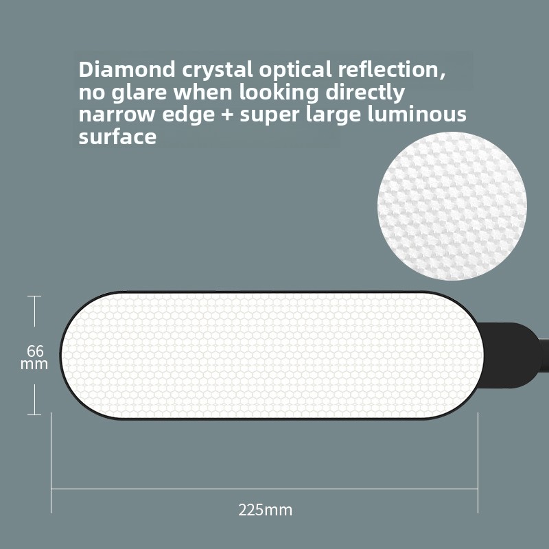 Eye Protection Clip Lamp Super Bright Long Arm Touch Control Modern Design for Office Study Nail Art Embroidery