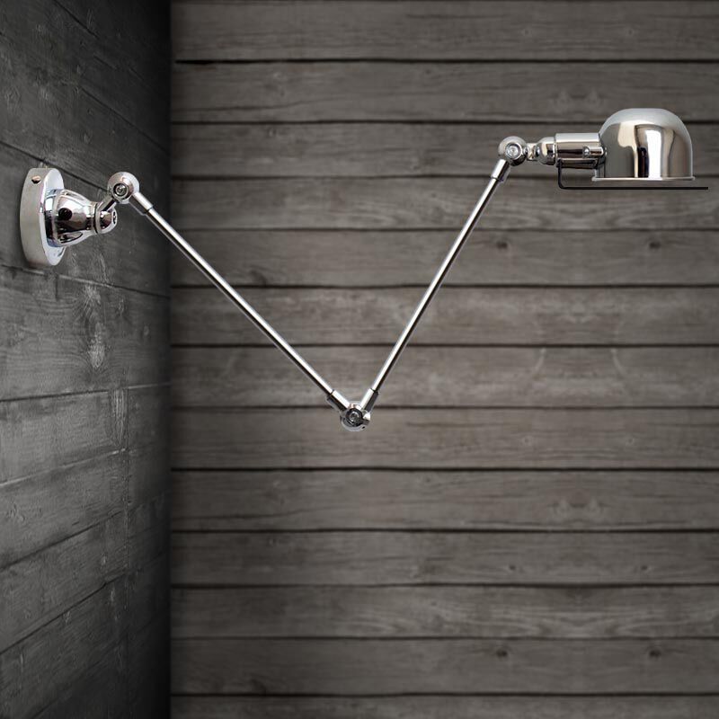 Adjustable Metal Wall Lamp Swing Arm Vintage Industrial Wall Lamp