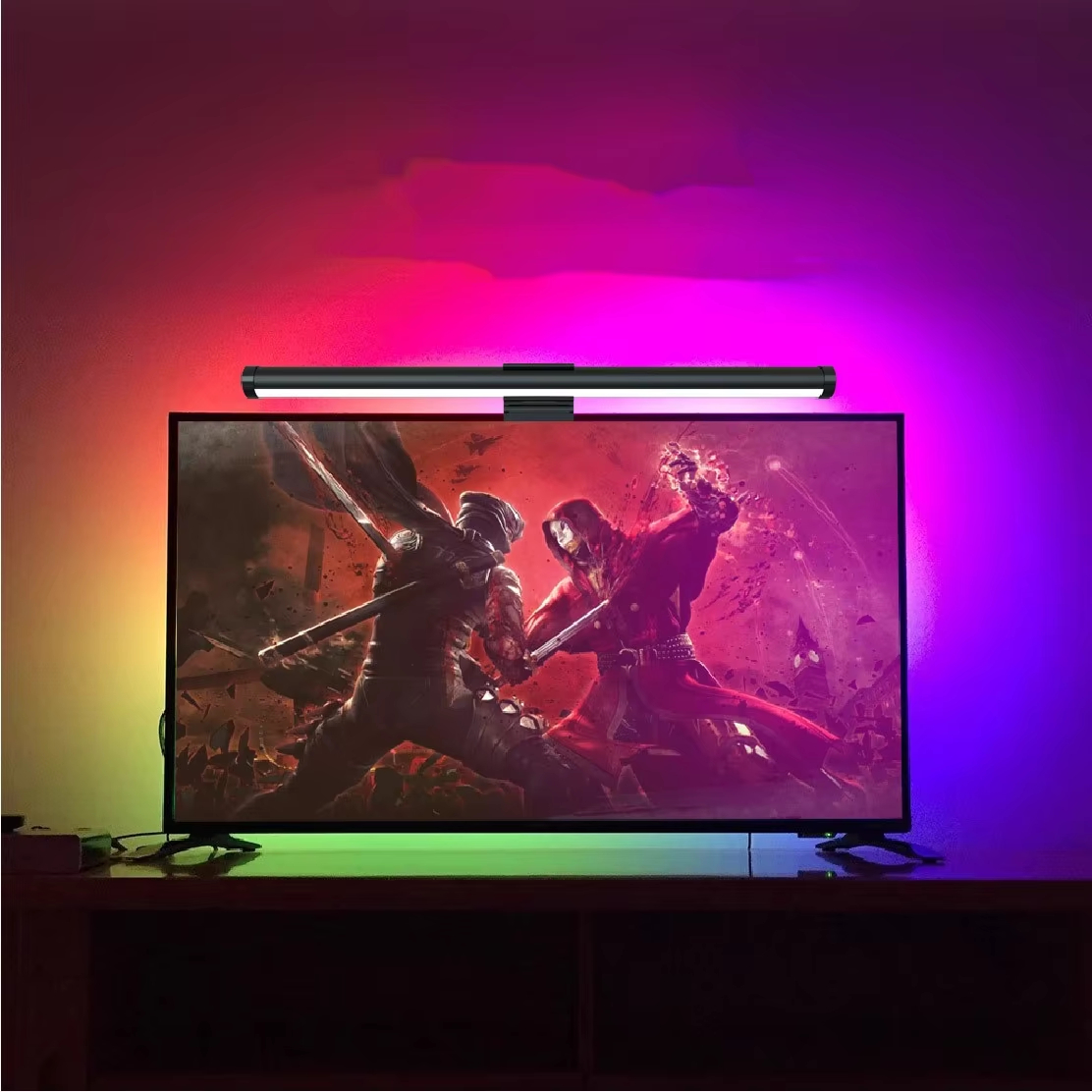 Wireless Remote Control Desk Lamp Screen bar Display Hanging Light Eyes Protection PC Computer RGB Screen Monitor Light