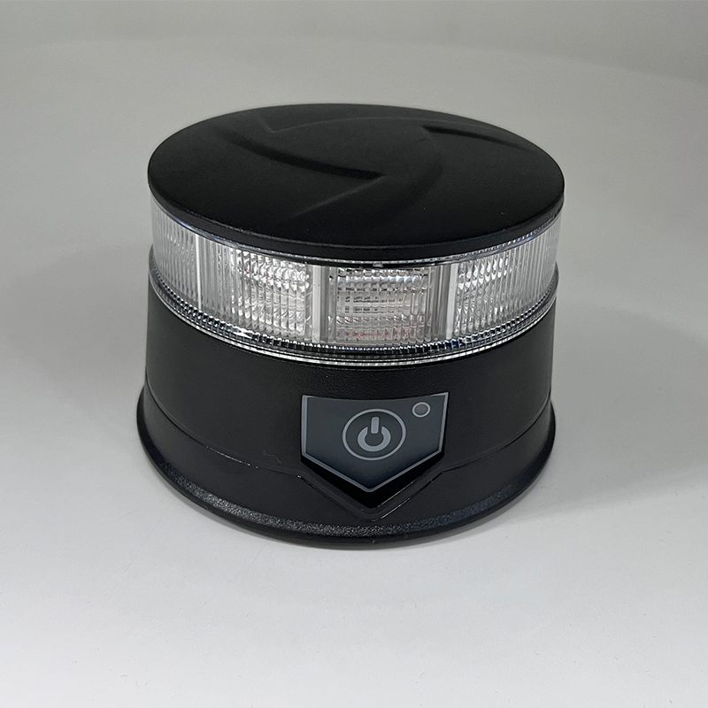 ECE E Mark SAE LED Dual Color Warning Flash Beacon Lights Rechargeable Magnetic Portable Beacon Lamp for Forklift Truck Tractor