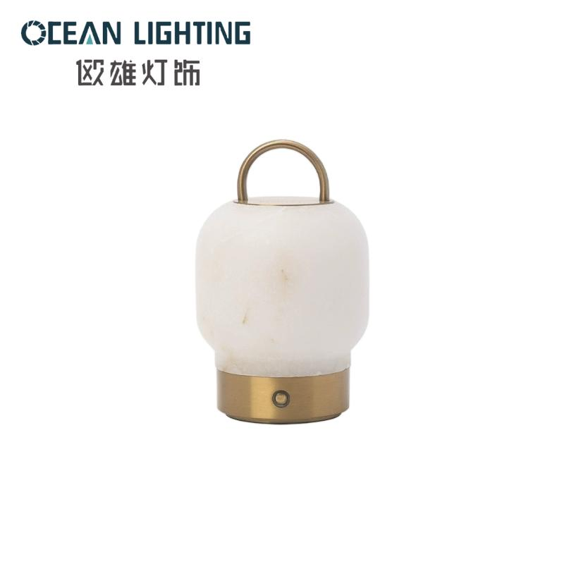 Wholesale Vintage Home Decor Nordic Simple Indoor Marble Movable Reading Lighting Spanish Alabaster Stone Table Lamp
