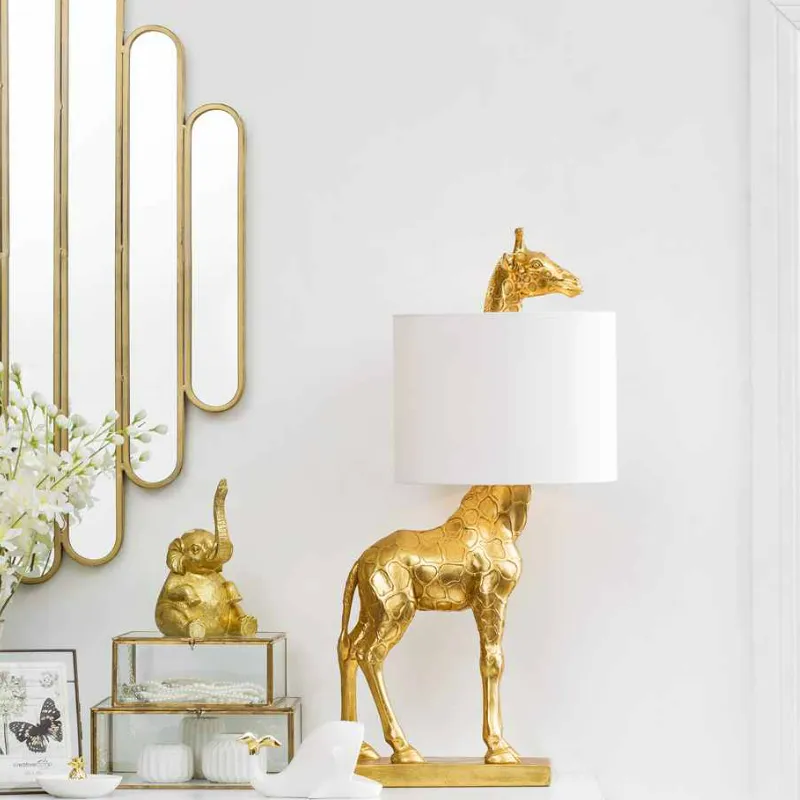 Resin Giraffe Creative Table Lamp Kids Room