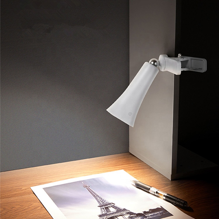 New Design Multi-function Wall Mount Clip-on Bedroom Table Lamp 4 in 1 Rechargeable Eye Caring Desk Lamp with Magnetic Suction