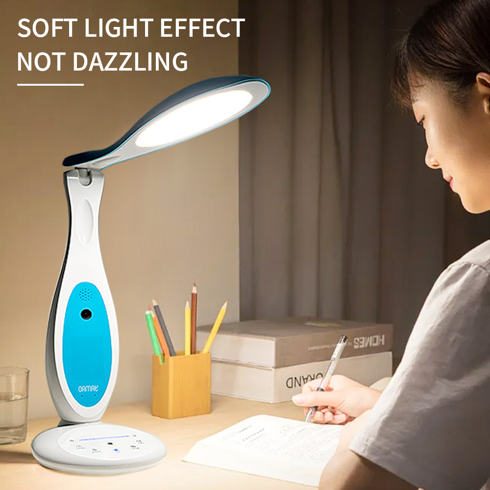 Dimmable Eye protection Smart Desk Lamp with Camera Supervisory Touch Control LED Table Lamp with USB Charging Port