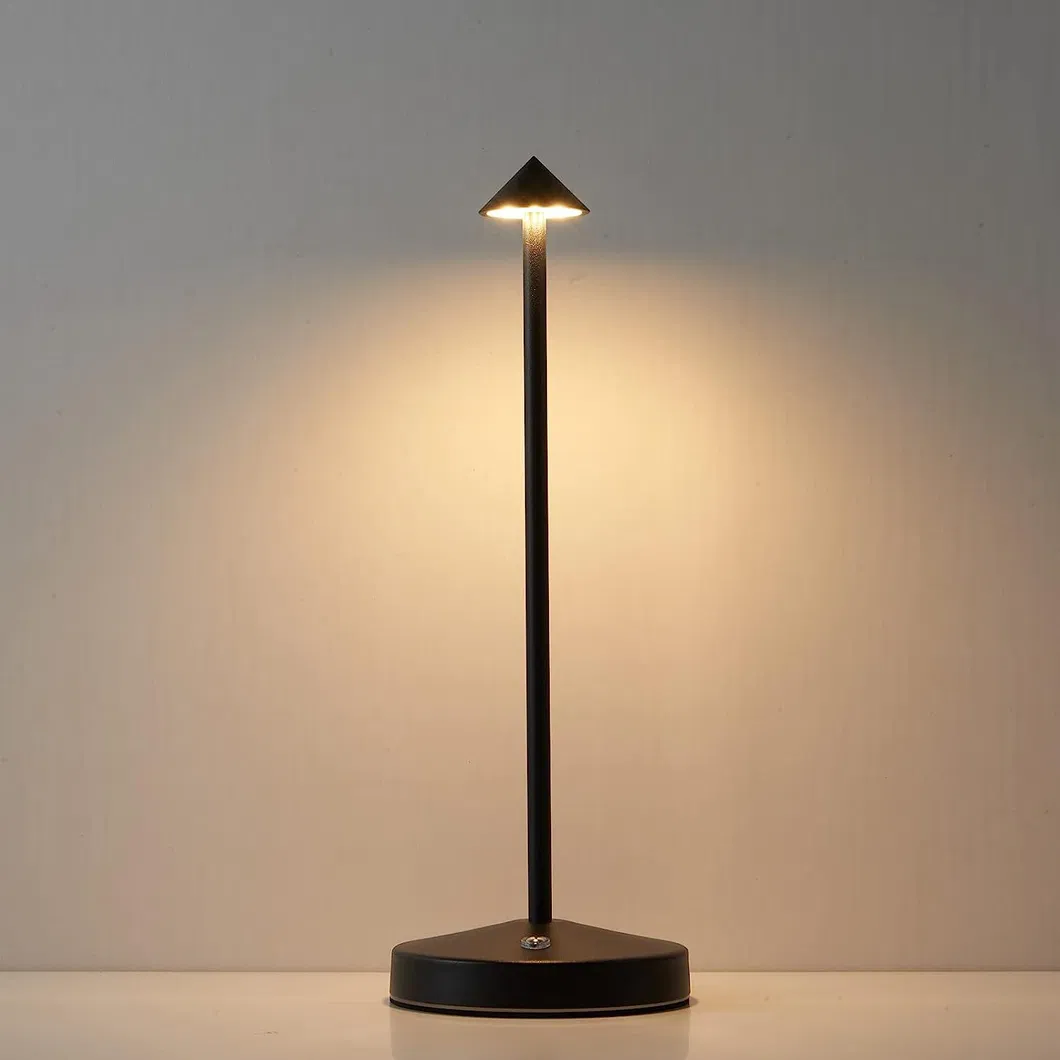 Hotel Portable Rechargeable Cordless LED Table Bar Lamp Desk Light with Touch Control for Restaurant Living Room