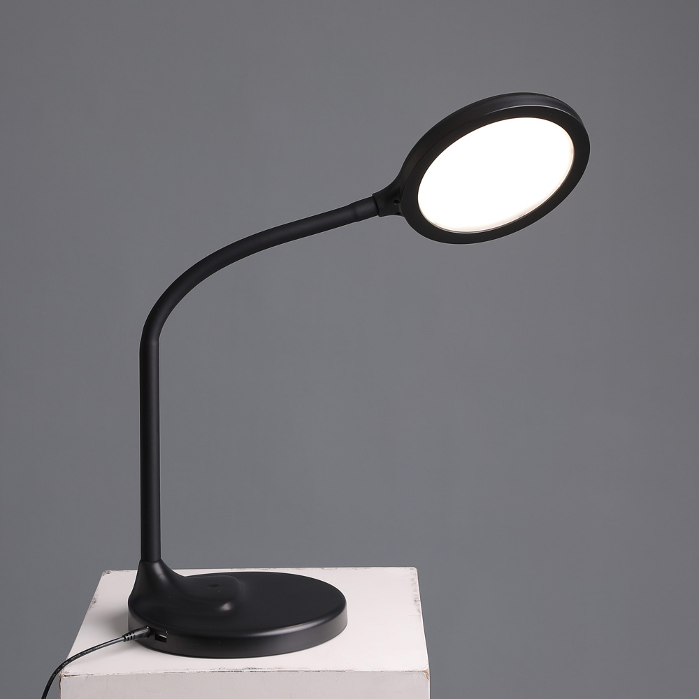 Eye protection Smart Fold Flexible Neck Led Desk Lamp With USB Charger Touch Control Lamp for Reading