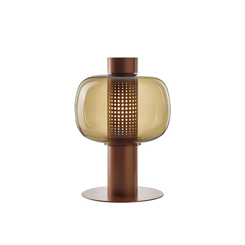 European Scandinavian Modern LED Iron Chrome Glass Table Lamp With Crystal Shade 220V Reading Light For Bedroom Hotel Use