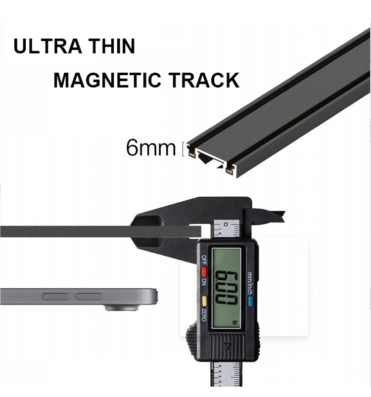 Ultra Slim Magnetic Track Rail Light System 48V Magnetic Led Track Light Smart Tuya Magnetic Track Light