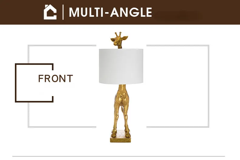 Resin Giraffe Creative Table Lamp Certificate