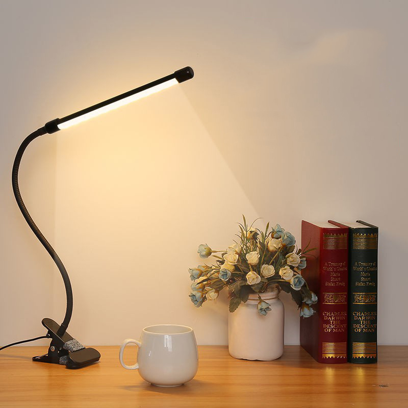 Wholesale Metal Led Swing Arm Table Lamp Clamp on Desk Reading Light Clip Nail Desk Lamp Industrial