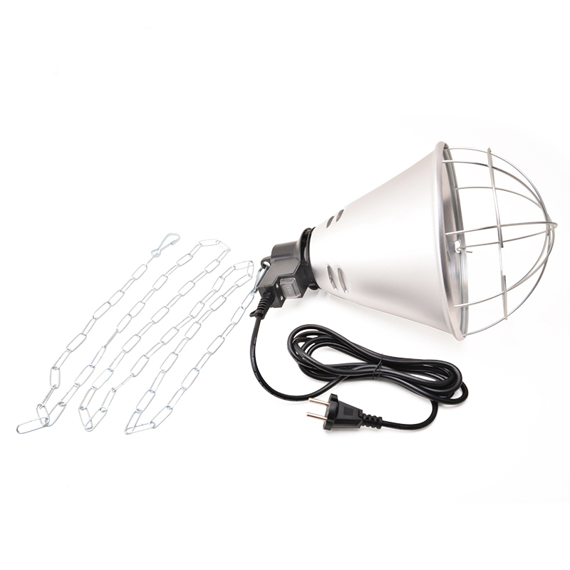 Simple Clamp Lamp Light with Aluminum Reflector E27 Socket No Bulb Included