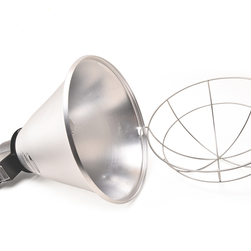 Simple Clamp Lamp Light with Aluminum Reflector E27 Socket No Bulb Included