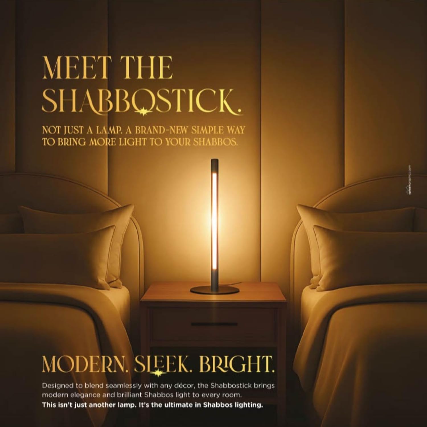 Shabbosick Shabbos Aluminum LED Desk Lamp Smart Patent-Pending 800 Lumens Travel Bag Included No Remote Control Height