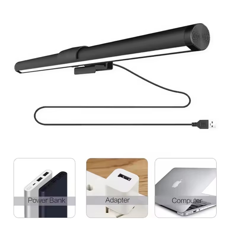 USB Powered Smart PC Monitor LED Screen Bar Lamp Modern Style Stepless Dimming Hanging CCT Light Office Eye App GS
