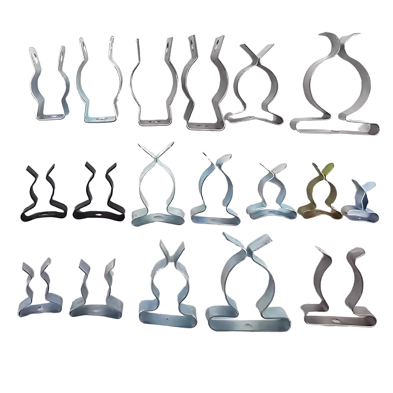 Stainless Steel Industrial Customized Spring Clamps High-Temperature UV-Resistant Lamp Tube Clamps Elastic Design Customizable