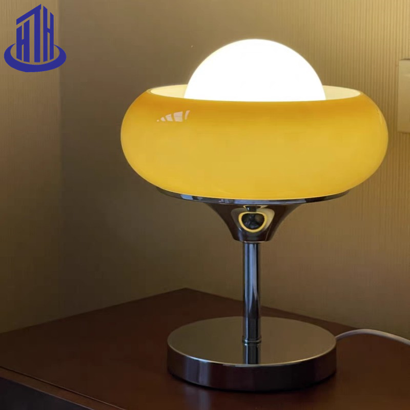 Egg Tart Vintage Glass+Metal E27 Interior Lamp Desk Light (A-802)