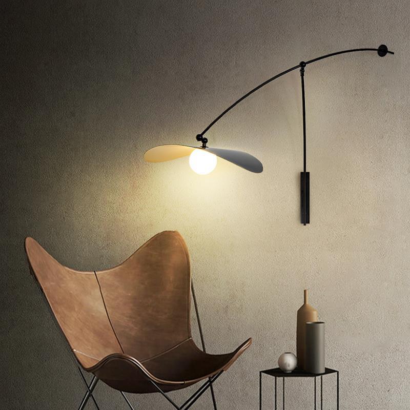 Antique Industrial Vintage Industrial Black E27 Swing Arm Arne Jacobsen Living Room Bedroom Study Home Wall Light