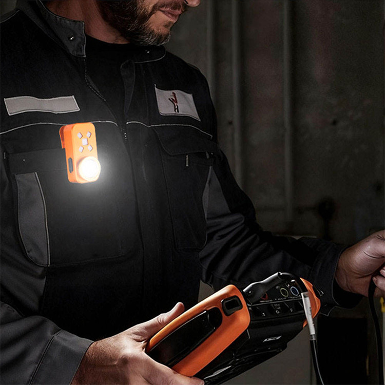 New Outdoor Rechargeable LED Work Light USB Magnetic Aluminum Alloy Clip-On Mini Flashlight