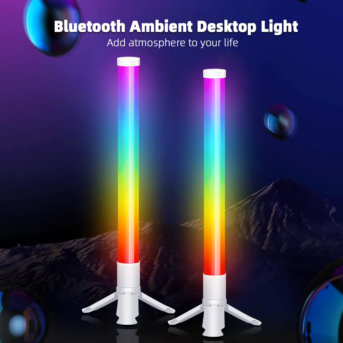 HOT Modern Living Room LED Smart Atmosphere Table Lamp OEM Bedroom Corner Multicolor Music Desktop Lamp