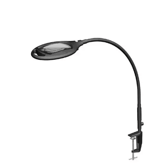 6.5w Flexible Gooseneck LED Clip on Magnifying Desk Lamp Magnification Clamp on Reading Light for Craft Work Study Nail Art