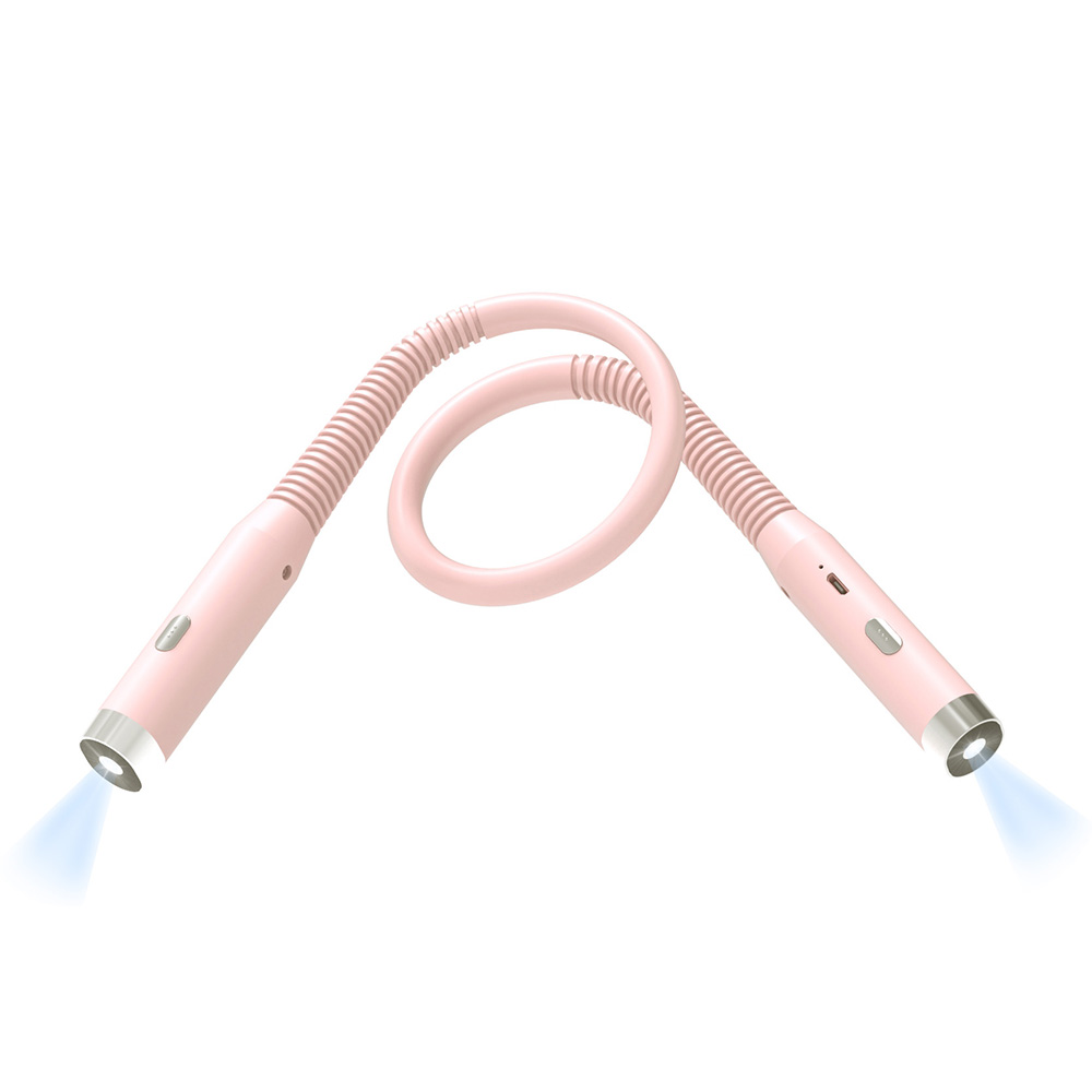 Rechargeable Neck Reading Light Hands Free LED Book Light for Bedside Camping Travel 3 Brightness Levels Eye Care Design