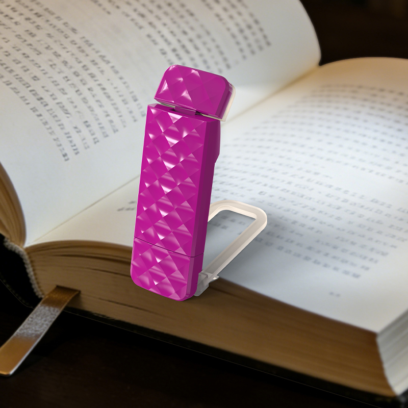 Anti-Glare Eye Care USB Rechargeable Mini LED Book Reading Light Portable Bookmark Adjustable Brightness Foldable Home Bedroom
