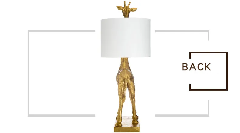 Resin Giraffe Creative Table Lamp Production