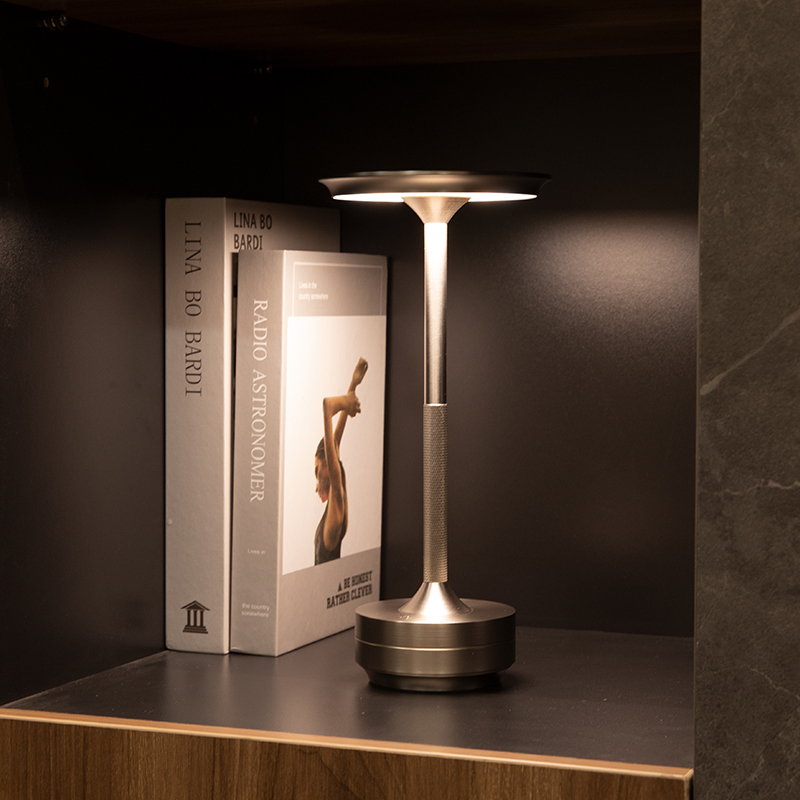 Luxury Modern LED Rechargeable Cordless Table Lamp Indoor Portable Nordic Touch Light Home Hotel Bedside Brass Decor Table Lamp
