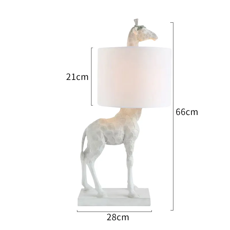 Resin Giraffe Creative Table Lamp Base