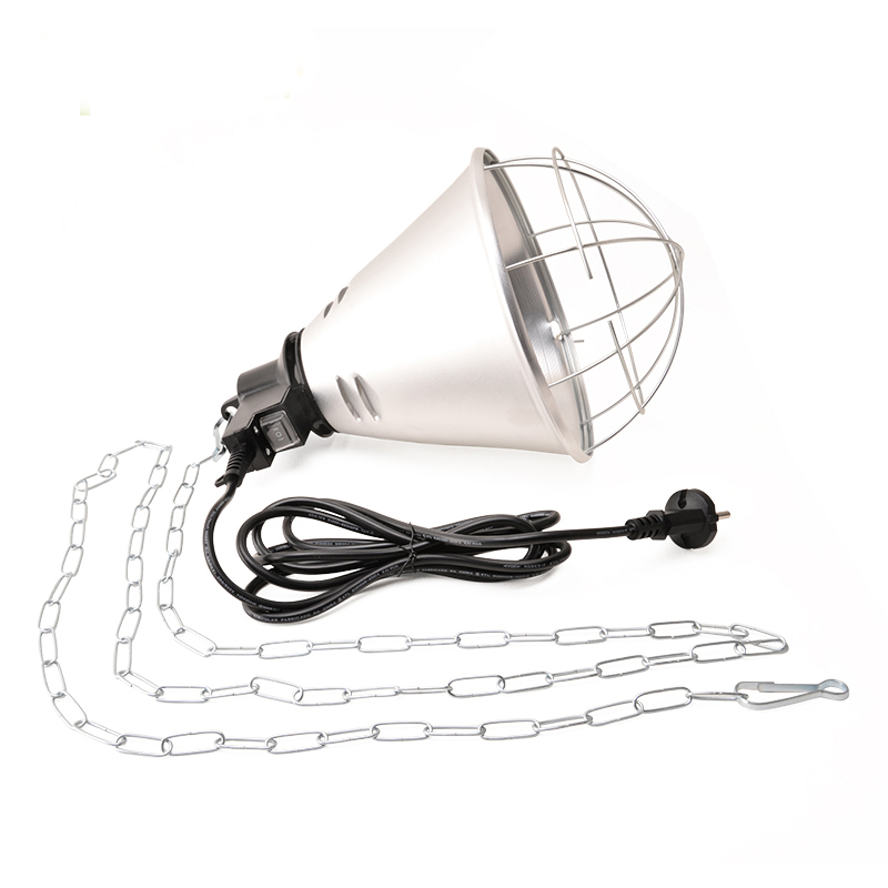 Simple Clamp Lamp Light with Aluminum Reflector E27 Socket No Bulb Included