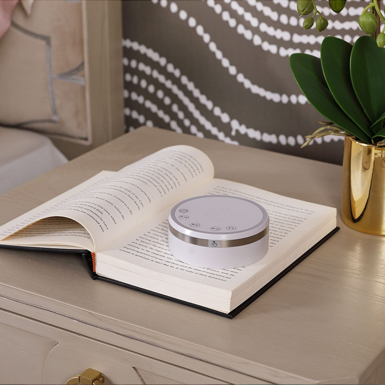 White Noise Slow Pressure Sleeping Aid LED Nightlight Soothing Smart Music Apparatus Bedroom Desk Lamp Customized