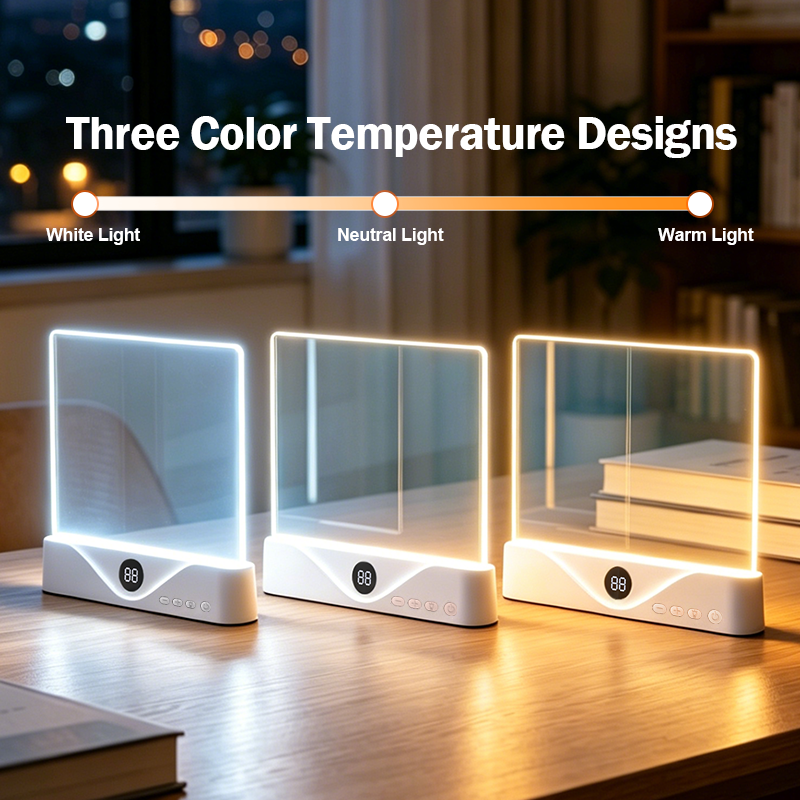 LED Natural Light Flat Reading Lamp Smart Home Student Dormitory Bedside Lamp Eye Protection Bookmark For Night Reading Learning