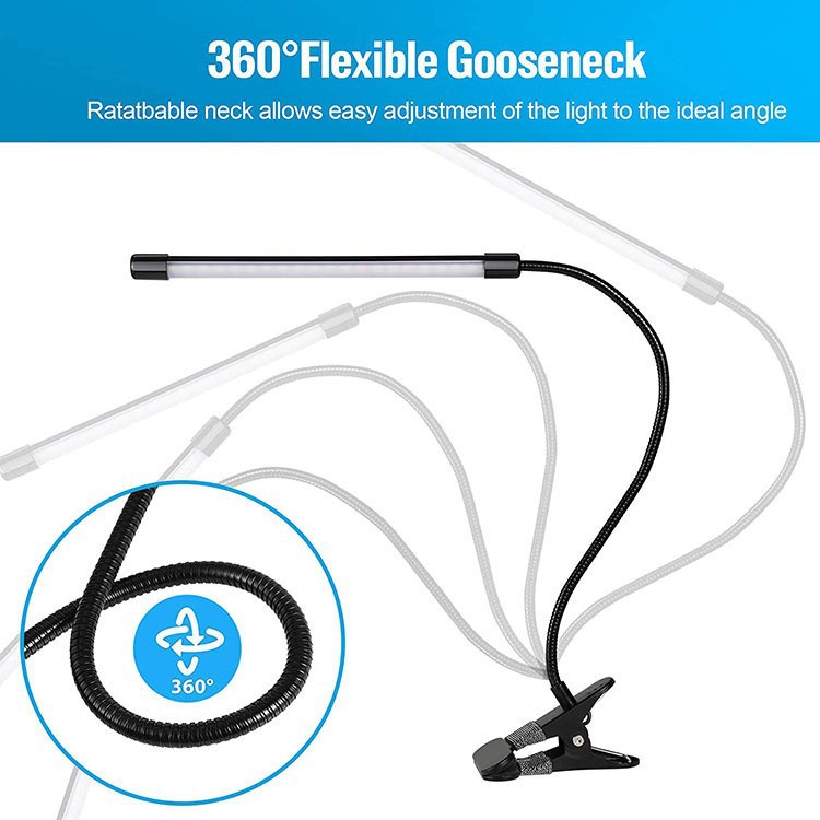Wholesale Metal Led Swing Arm Table Lamp Clamp on Desk Reading Light Clip Nail Desk Lamp Industrial
