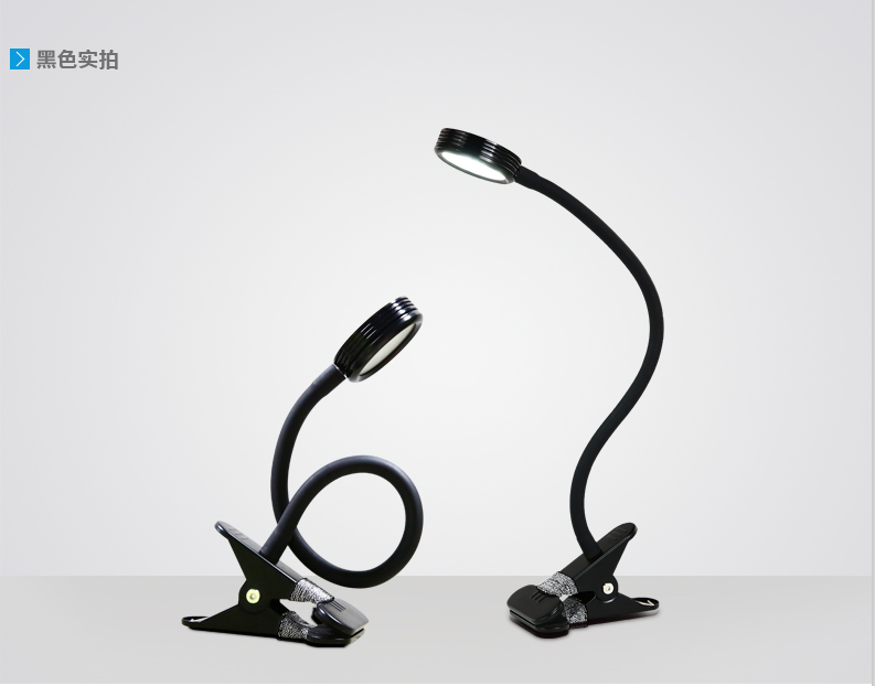 LED Desk Lamp with Clamp Flexible Gooseneck Arm 3 Lighting Modes Stepless Dimming Desk Light Clip on Lamp for Bedroom Office
