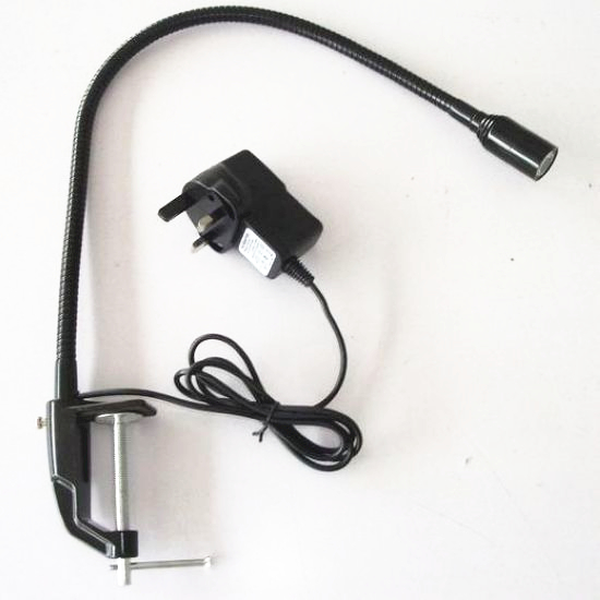 GOOSENECK ARM 1W LED CLIP DESK LAMP