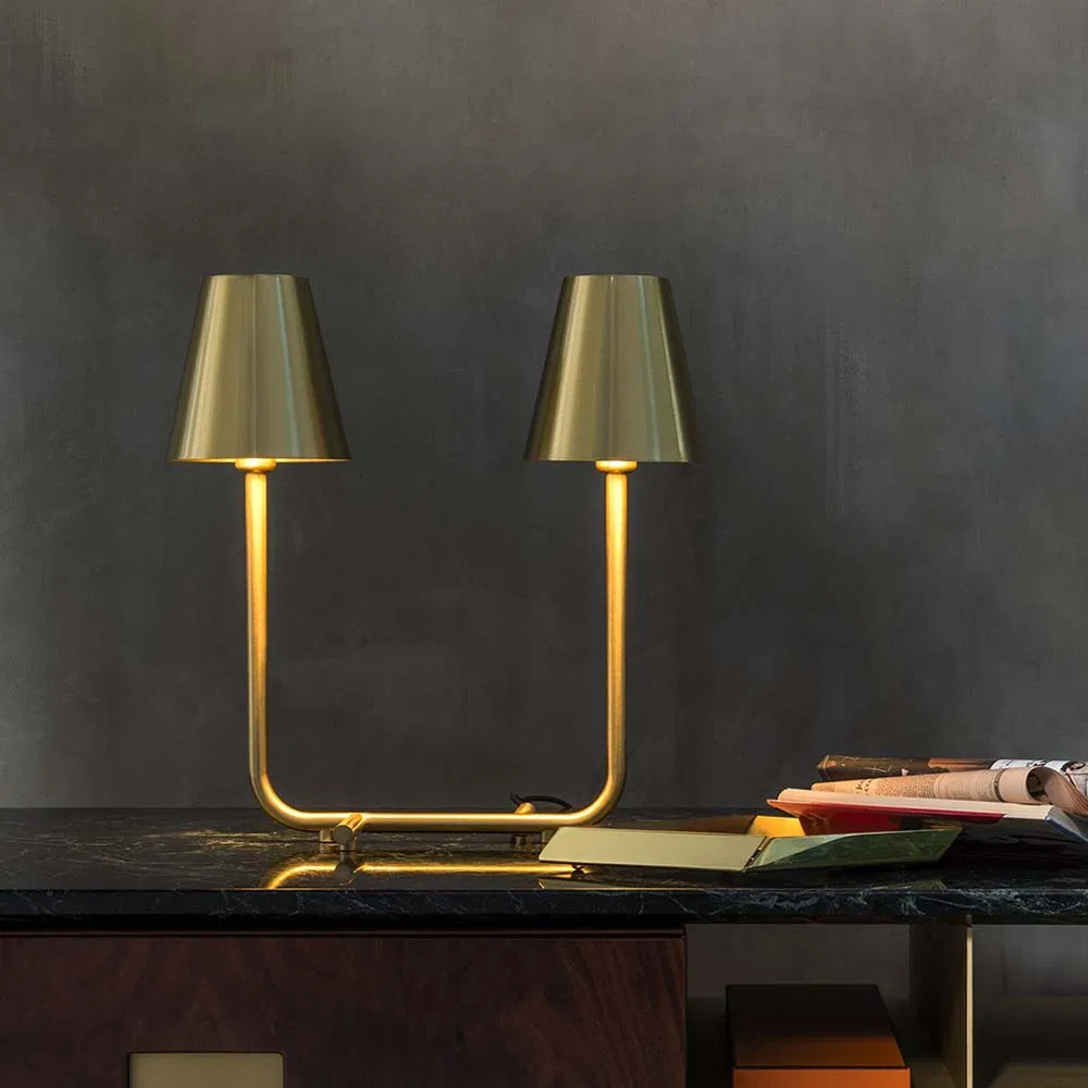 Vintage Metal Table Lamps Customizable Art Pieces Home Table Lamps