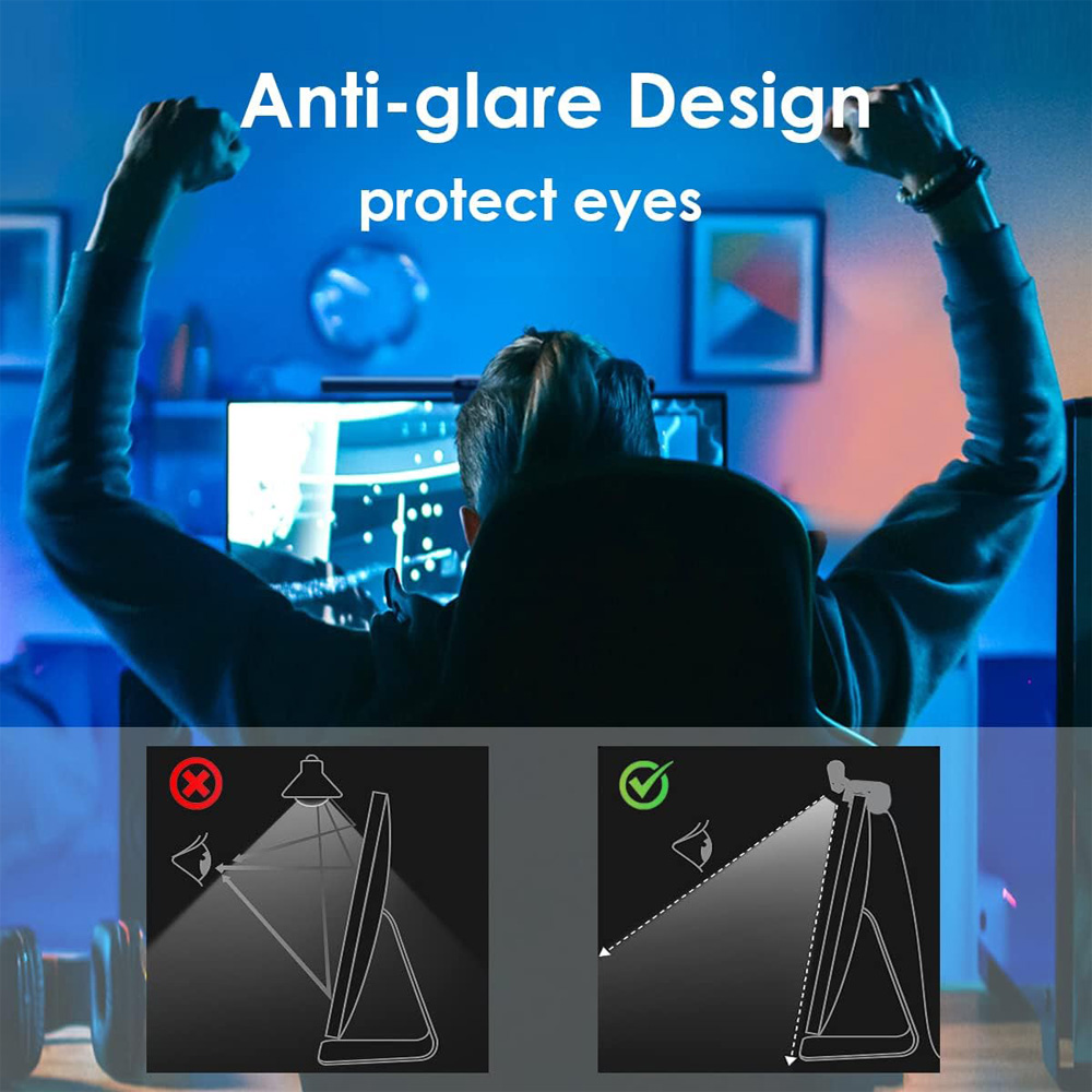 Modern RGB Desk Lamp With Hanging Light Wireless Remote Control Eyes Protection PC Computer Monitor Light Bar Screen Bar Display